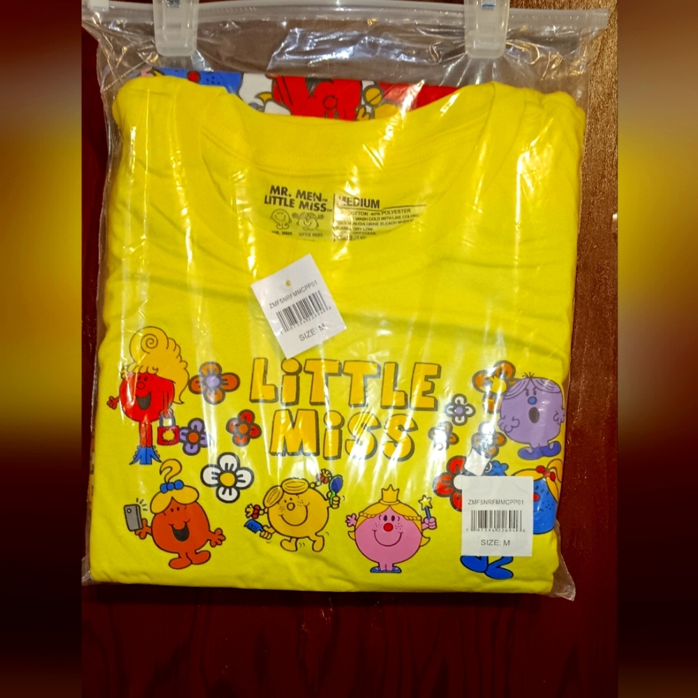 Little Miss Adult Juniors Sleepwear Set with Short Sleeve Tee and Sleep Pants